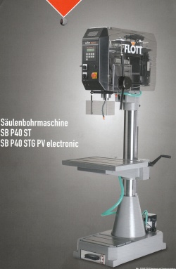 SB P40 STG PV electronic sloupová vrtačka FLOTT s příslušenstvím