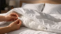 Jak navléct peřinu do povlaku za 2 minuty díky triku naruby