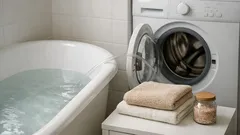 Jak bezpečně využít vodu z vany na praní a ušetřit desítky litrů bez rizika pro pračku