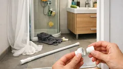 Proč vám padá rozpěrná tyč a jak ji upevnit, aby držela i v koupelně