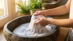 Na noc namáčím kuchyňské utěrky a chňapky – ráno jsou bez poskvrnky, i stará mastnota je pryč