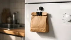 Z papírové tašky za 5 minut: závěsný obal na kapesníky, který ušetří místo