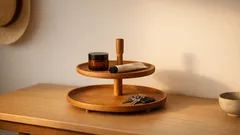 DIY dvoupatrový úložný stojánek za 30 sekund: pořádek na komodě bez vrtání