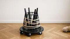 DIY koš na plyšáky na kolečkách: uklizeno za minutu bez vrtačky