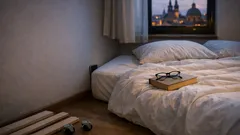 Pojízdný noční stolek z dřevěných roštů: levný DIY, který zvládnete za večer